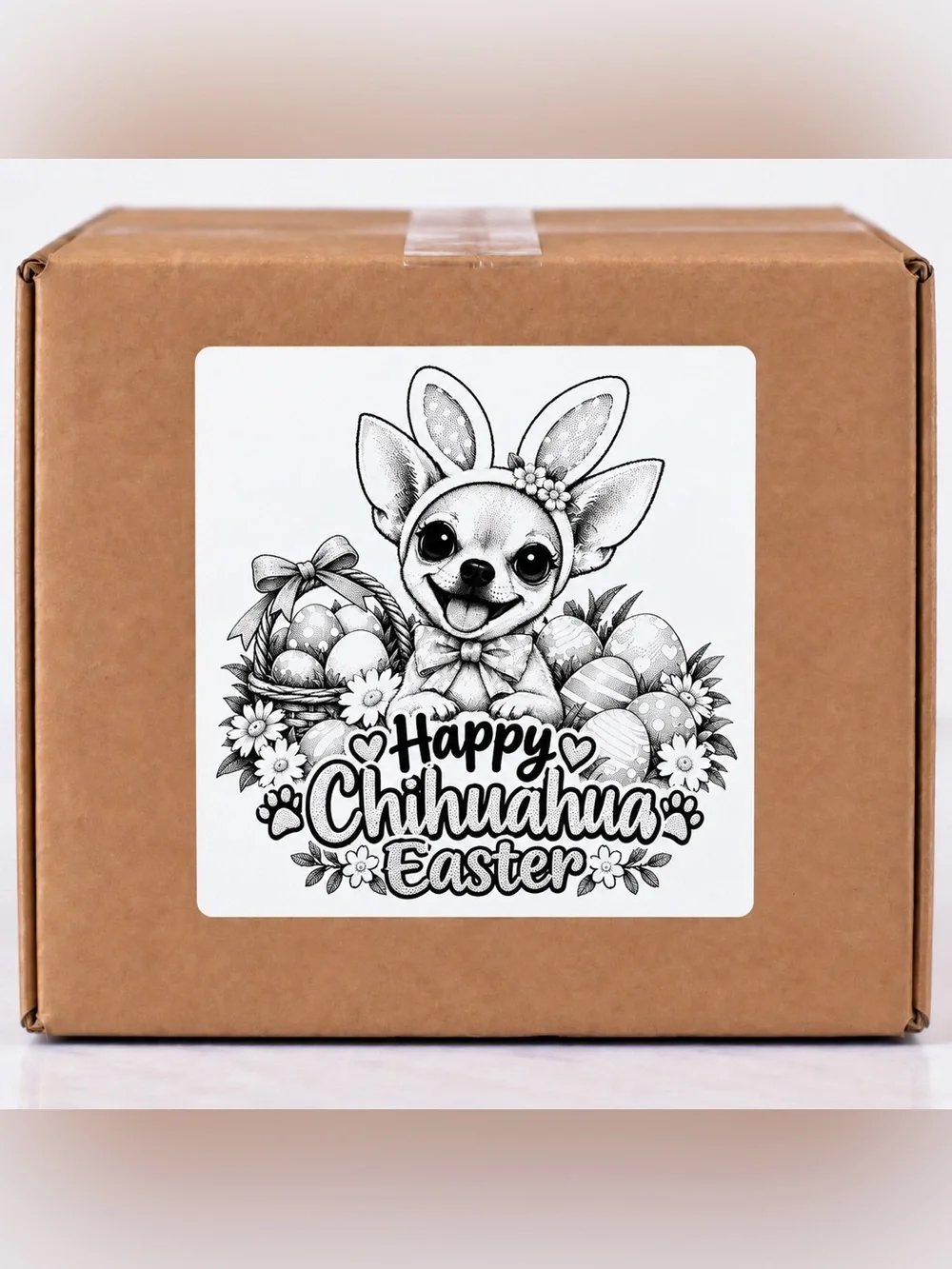 Cute Chihuahua Stickers 3”x3”-100ct.